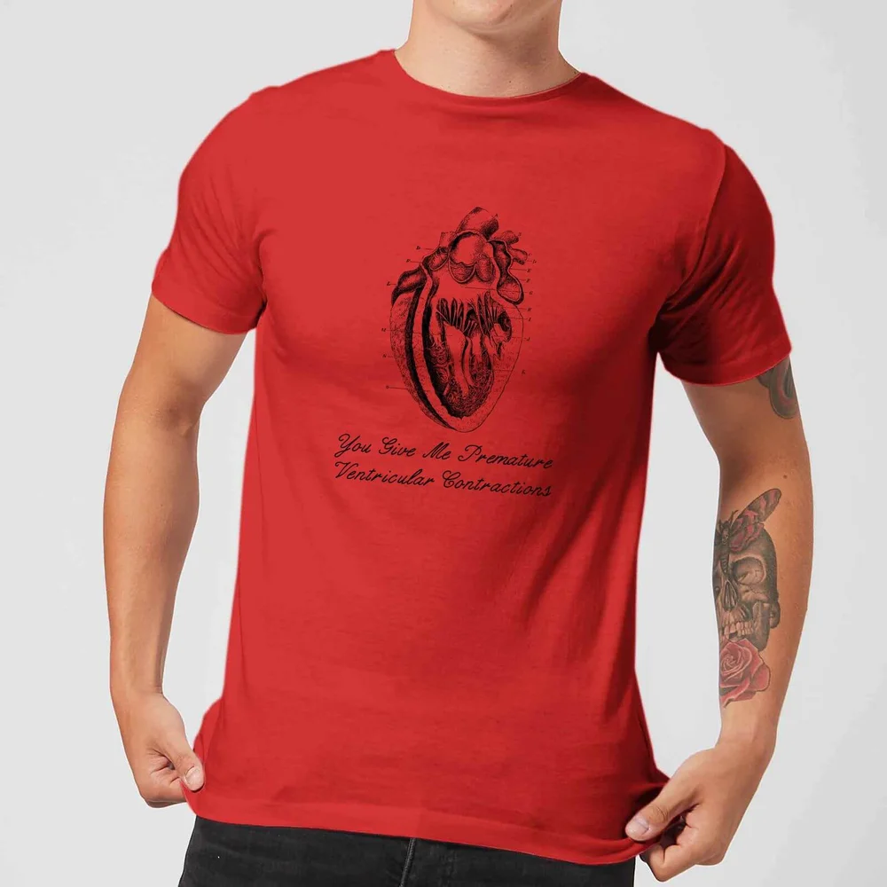 T-Shirt Homme Premature Ventricular Contractions - Rouge - S - Rouge Image 1