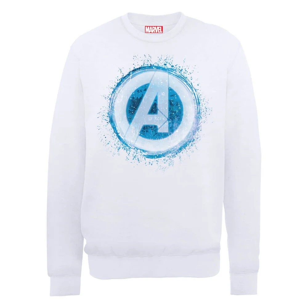 Sweat Homme Marvel Avengers Assemble - Logo Brillant - Blanc - S Image 1