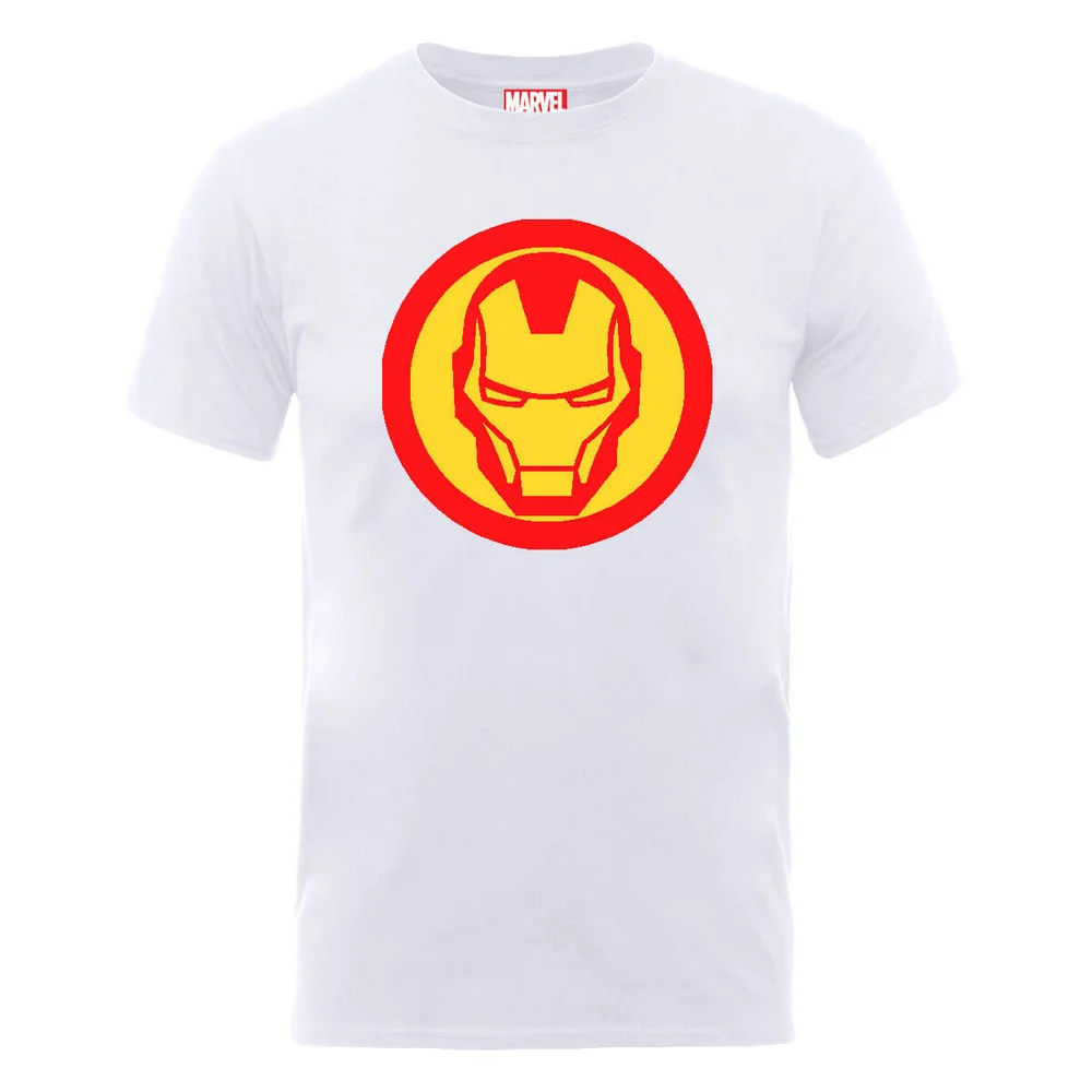 T-Shirt Homme Marvel Avengers Assemble - Symbole Iron Man - Blanc - S - Blanc Image 1