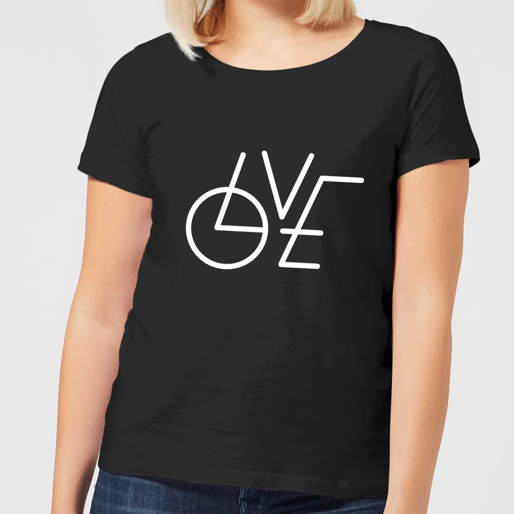 T-Shirt Femme LOVE Moderne - Noir - 3XL Image 1