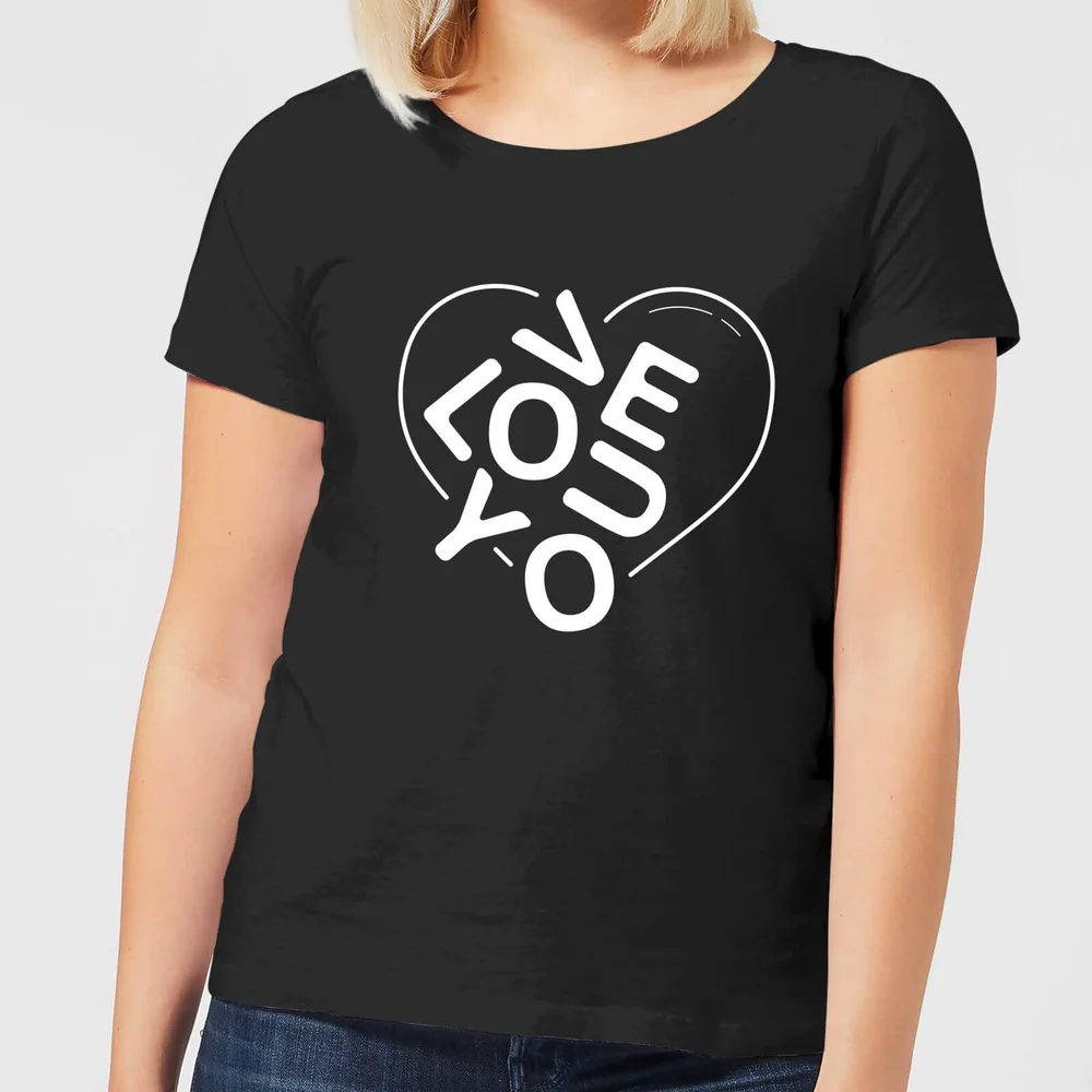 T-Shirt Femme Love You Jumble - Noir - 3XL Image 1