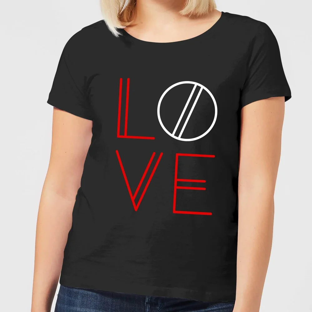 T-Shirt Femme Love Géométrique - Noir - 3XL Image 1