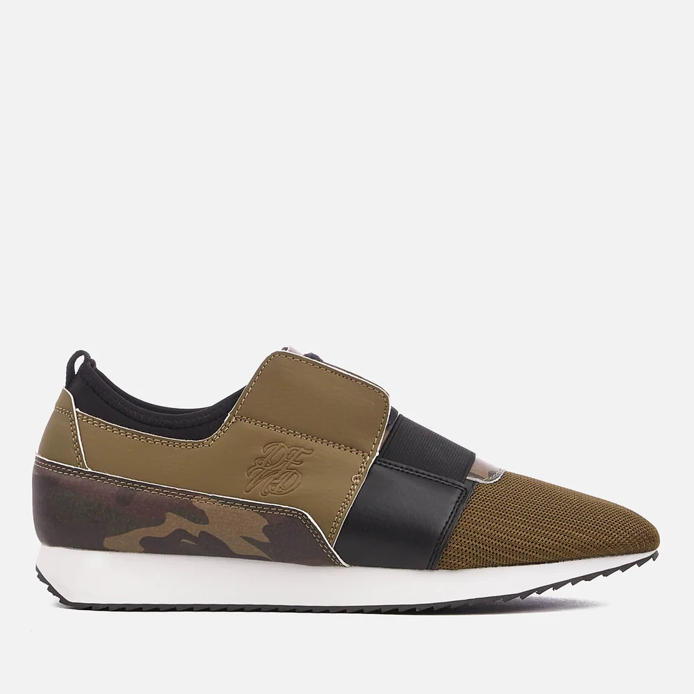Baskets Homme Woodford DFND - Camouflage Kaki - UK 11 - Vert Citron Image 1