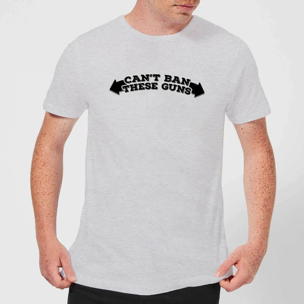 T-Shirt Homme Can't Ban These Guns - Gris - S - Gris Image 1