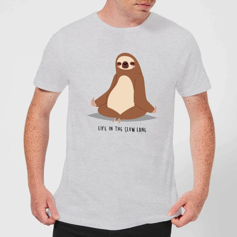 T-Shirt Homme Life In The Slow Lane - Gris - S - Gris Image 1