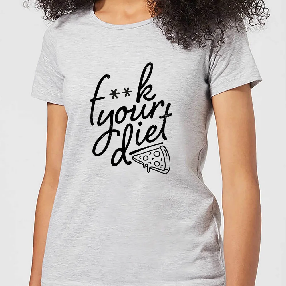 T-Shirt Femme F**k Your Diet - Gris - S - Gris Image 1
