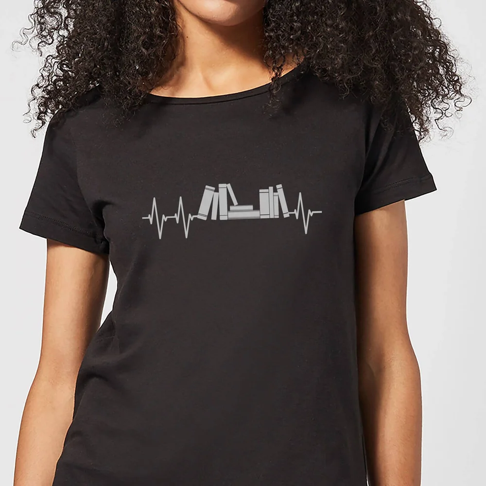 T-Shirt Femme Heartbeat Books - Noir - 3XL Image 1