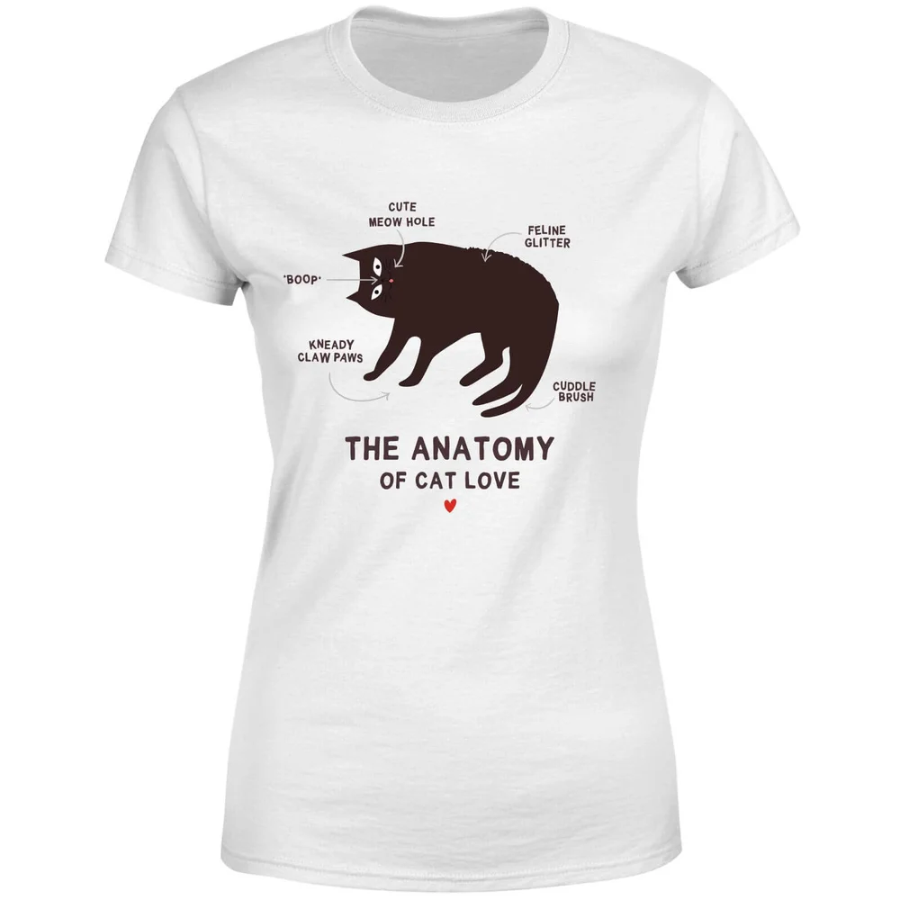 T-Shirt Femme The Anatomy Of Cat Love - Blanc - S - Blanc Image 1