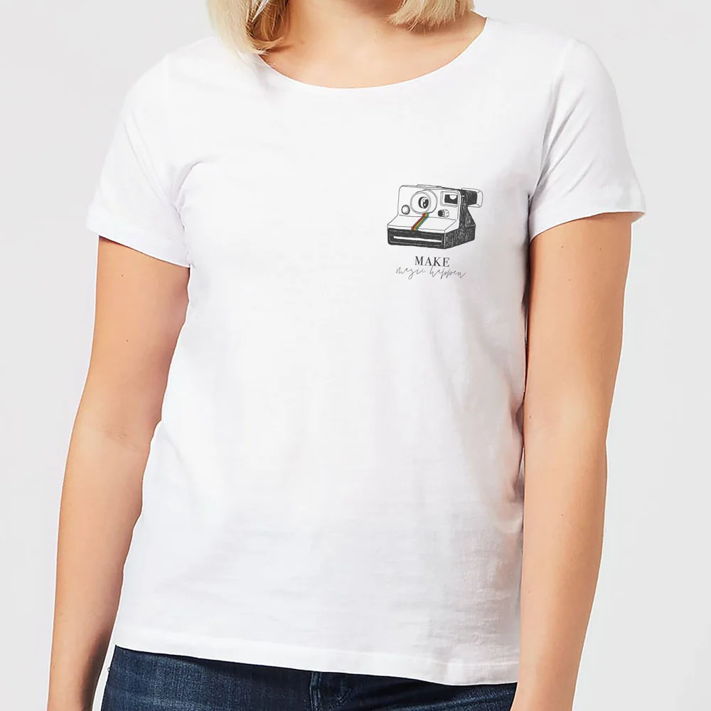 T-Shirt Femme Make Magic Happen - Blanc - S - Blanc Image 1