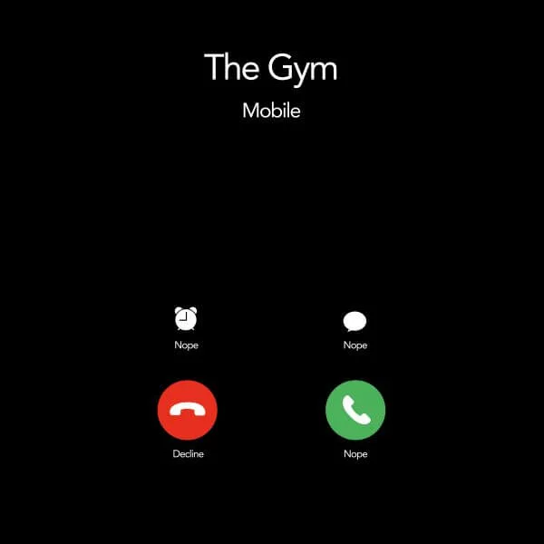 T-Shirt Femme Gym Calling - Noir