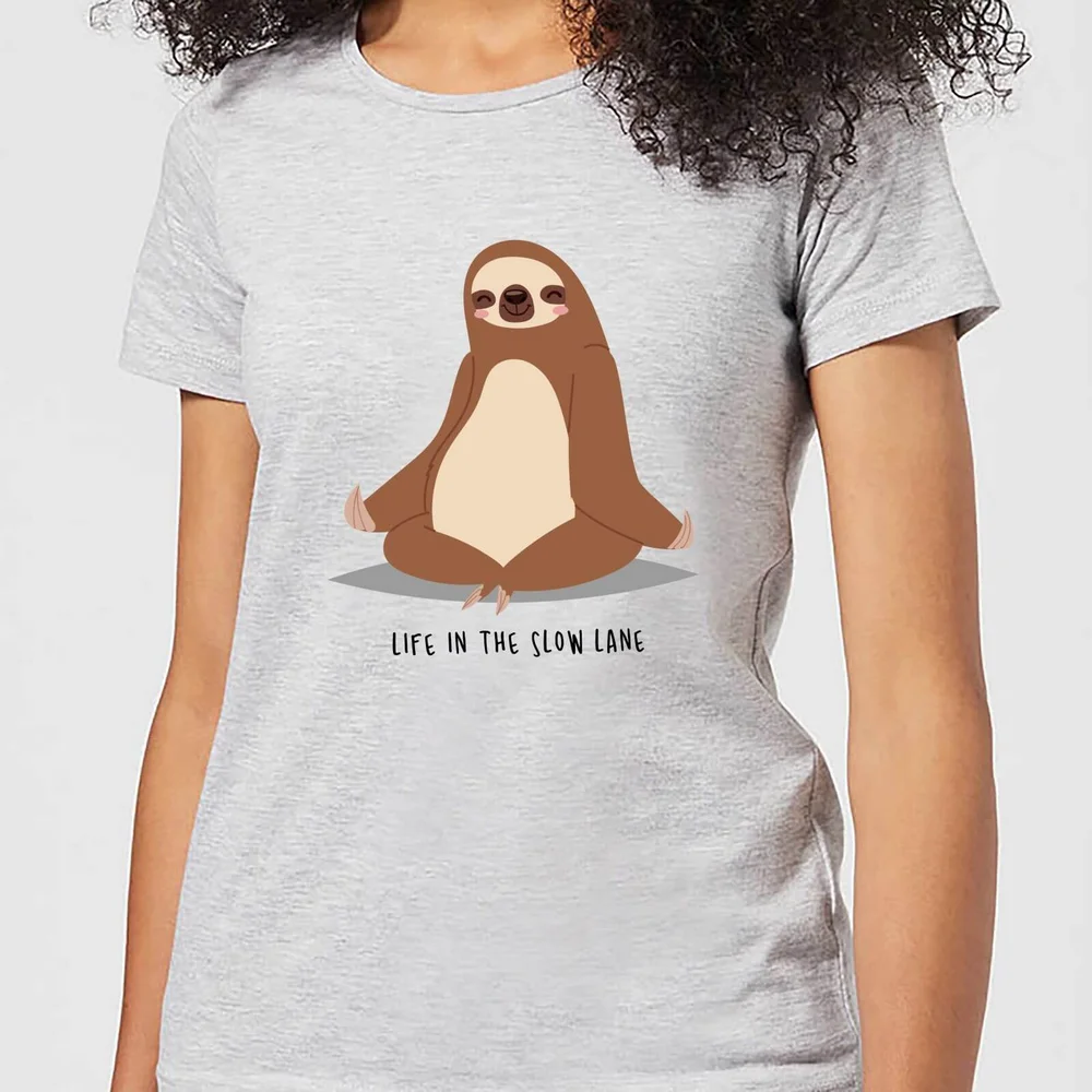 T-Shirt Femme Life In The Slow Lane - Gris - S - Gris Image 1