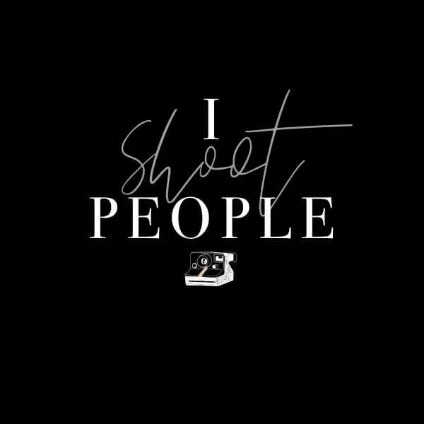 T-Shirt Femme I Shoot People - Noir