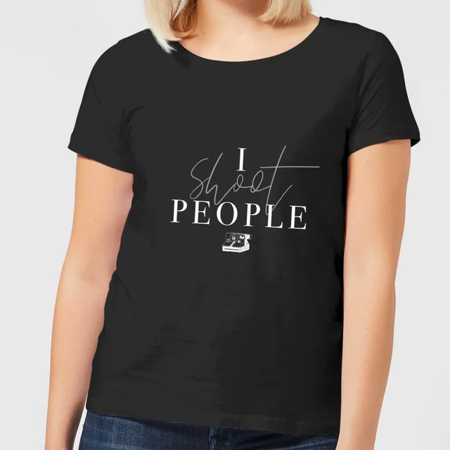 T-Shirt Femme I Shoot People - Noir