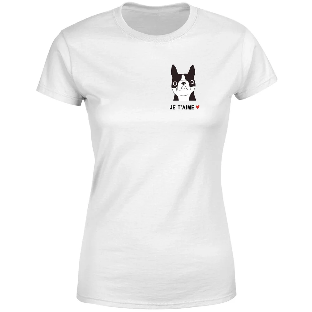 T-Shirt Femme Je T'aime - Blanc - S - Blanc Image 1