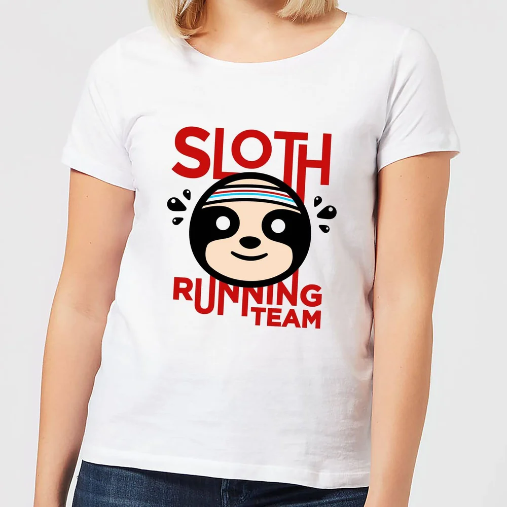 T-Shirt Femme Sloth Running Team - Blanc - S - Blanc Image 1