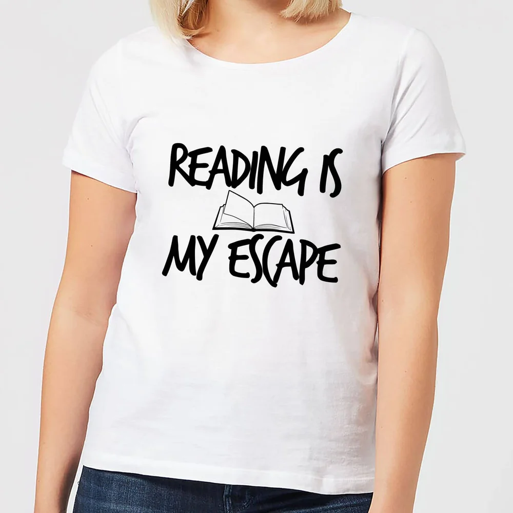 T-Shirt Femme Reading Is My Escape - Blanc - S - Blanc Image 1