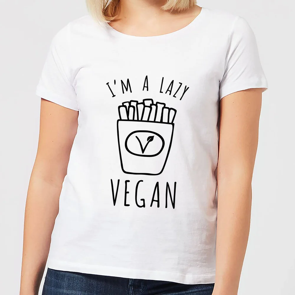 T-Shirt Femme Lazy Vegan - Blanc - S - Blanc Image 1