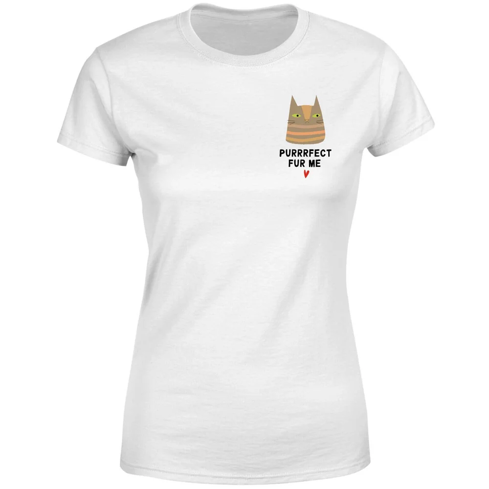 T-Shirt Femme Purrrfect Fur Me - Blanc - S - Blanc Image 1