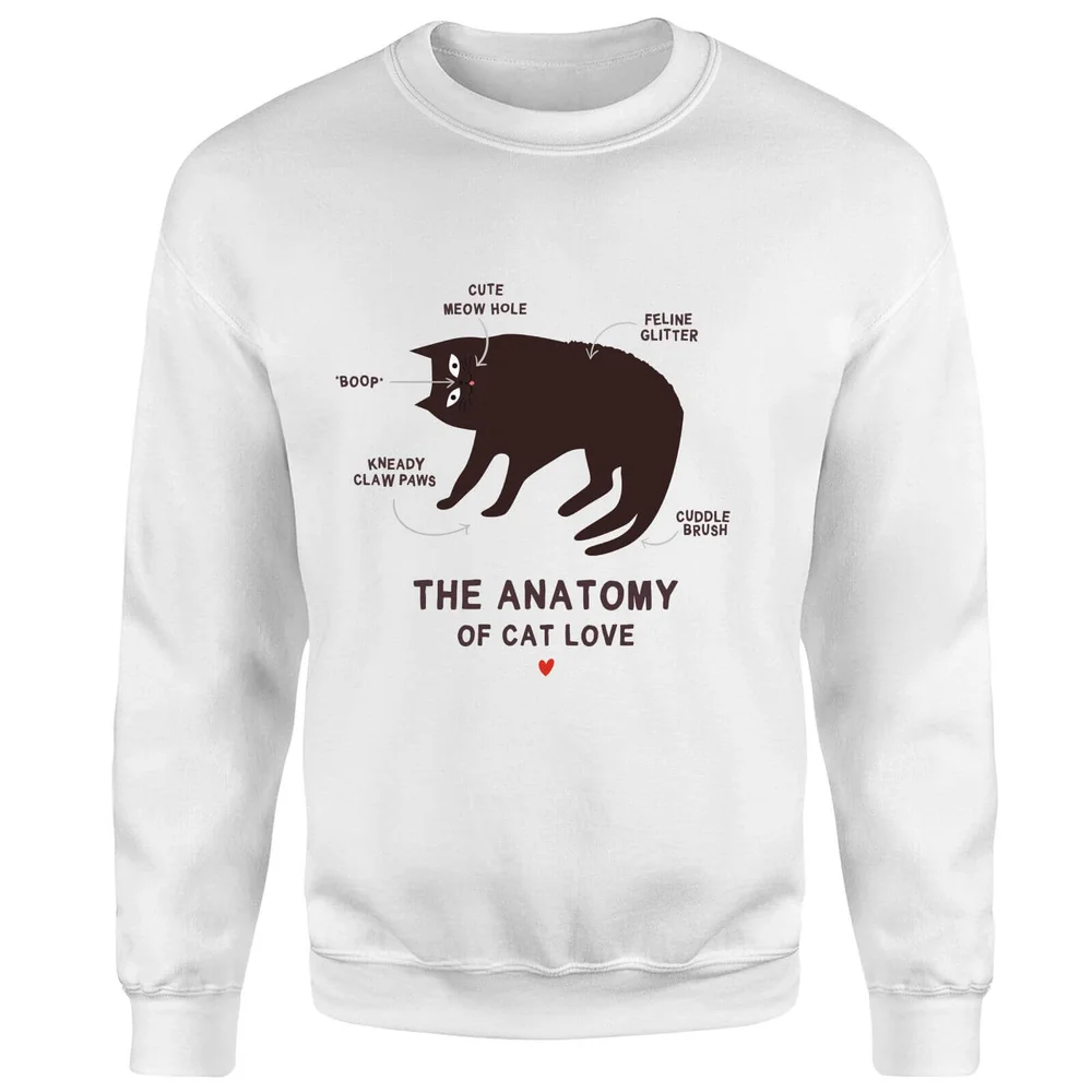 Sweat Homme The Anatomy Of Cat Love - Blanc - S - Blanc Image 1