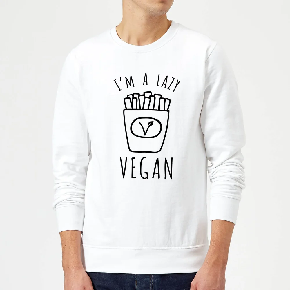Sweat Homme Lazy Vegan - Blanc - S - Blanc Image 1