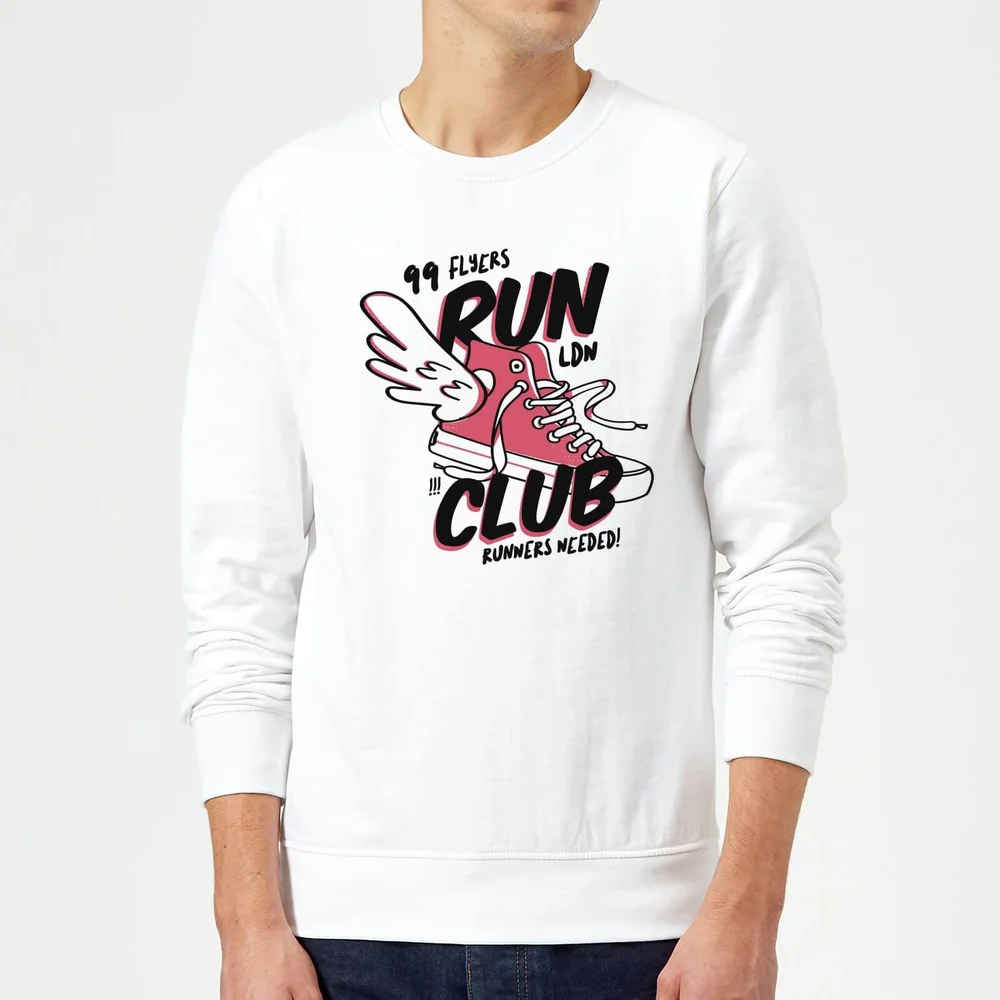 Sweat Homme RUN CLUB 99 - Blanc - S - Blanc Image 1