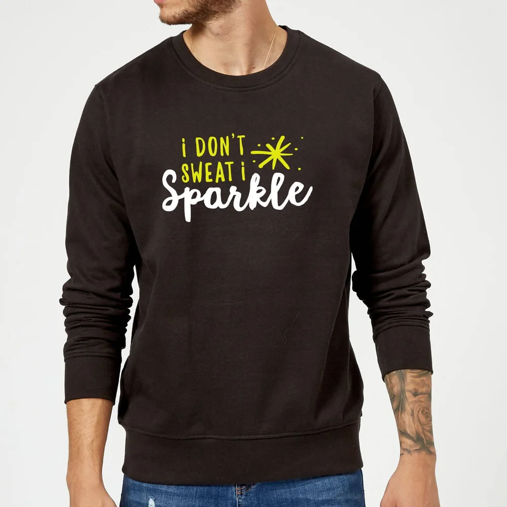 Sweat Homme I Don't Sweat I Sparkle - Noir - S - Noir Image 1