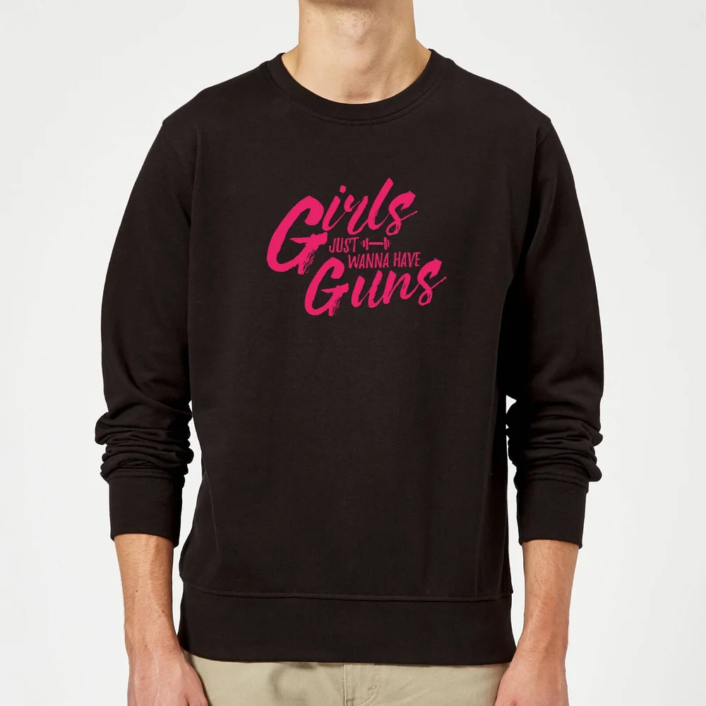 Sweat Homme Girls Just Wanna Have Guns - Noir - S - Noir Image 1
