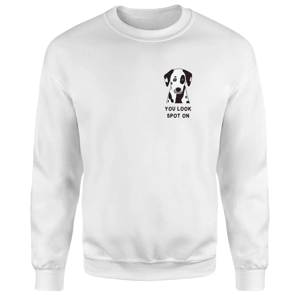 Sweat Homme You Look Spot On - Blanc - S - Blanc Image 1