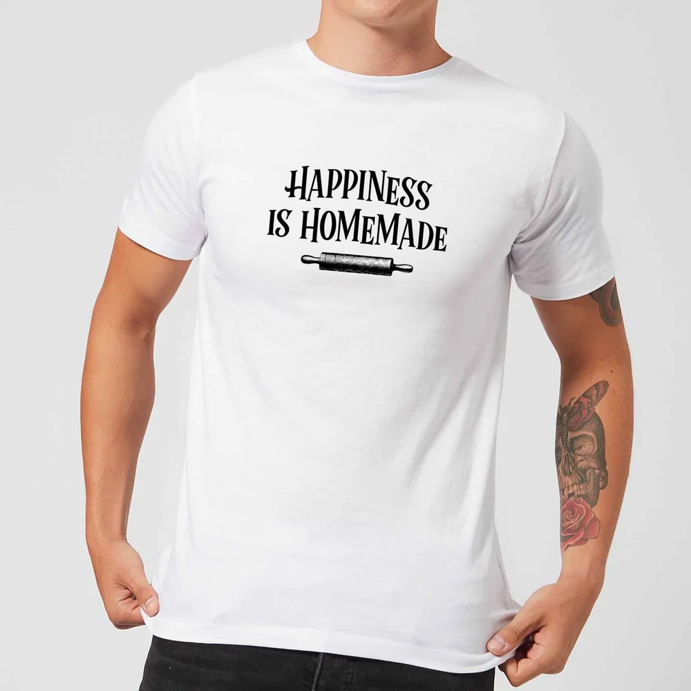 T-Shirt Homme Happiness Is Homemade - Blanc - S - Blanc Image 1