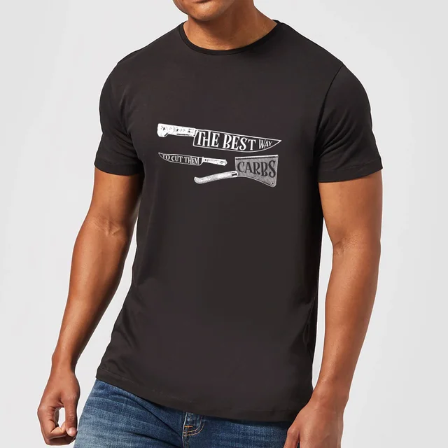 T-Shirt Homme The Best Way To Cut Them Carbs - Noir