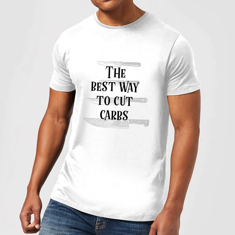 T-Shirt Homme The Best Way To Cut Carbs - Blanc - S - Blanc Image 1