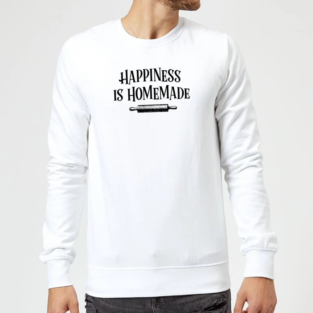 Sweat Homme Happiness Is Homemade - Blanc - S - Blanc Image 1