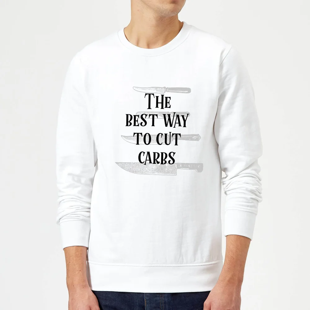 Sweat Homme The Best Way To Cut Carbs - Blanc - S - Blanc Image 1