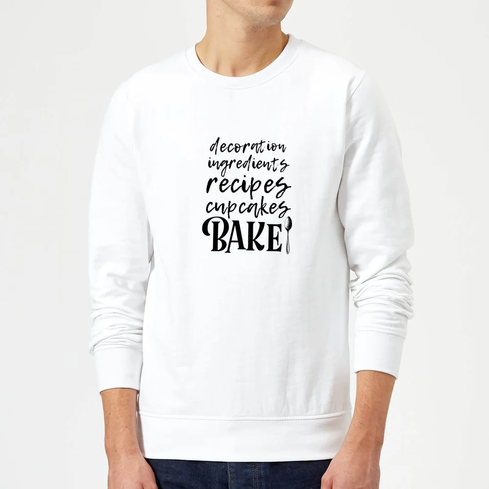 Sweat Homme Baking Words - Blanc - S - Blanc Image 1