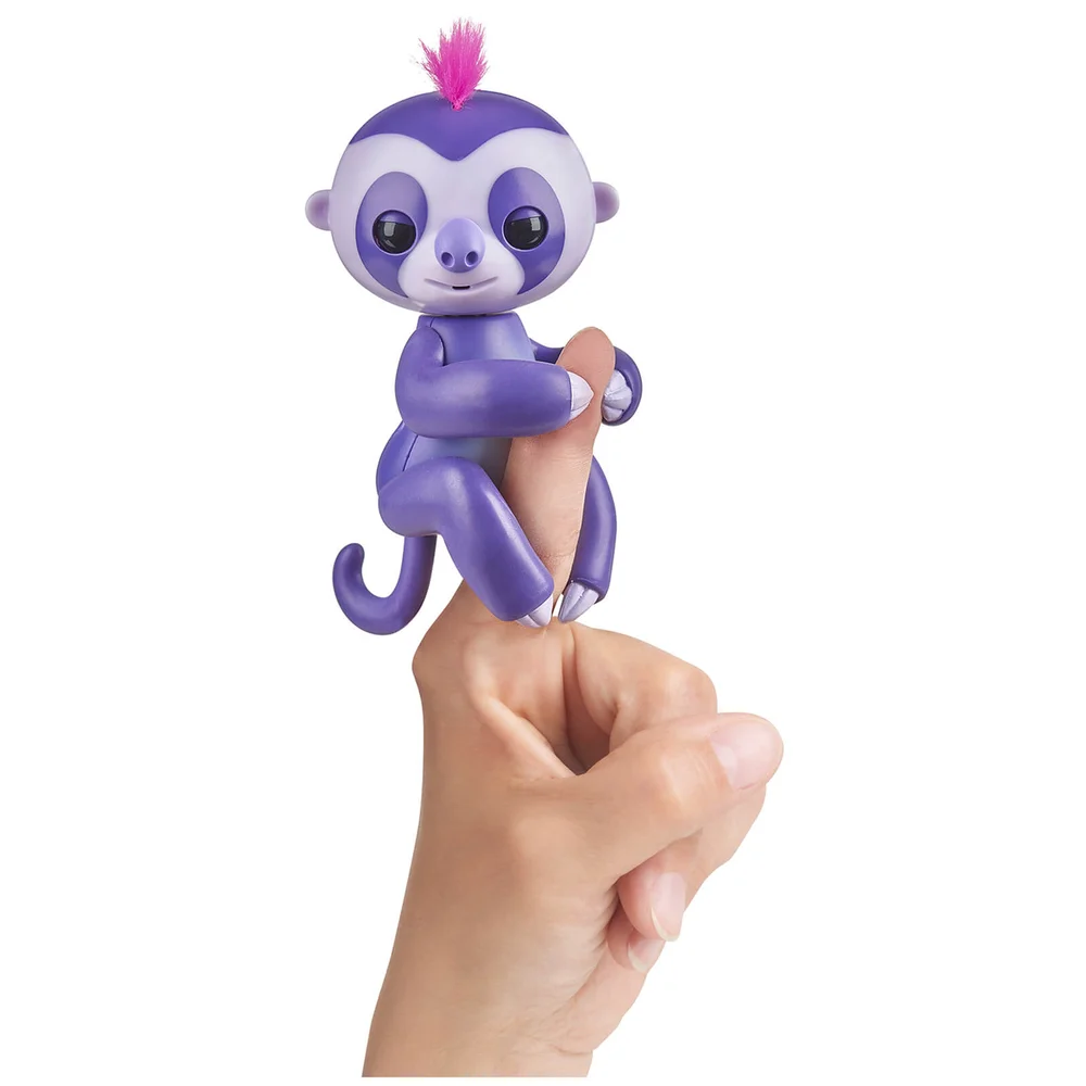 Fingerlings Bébé Paresseux Interactif - Violet Image 1
