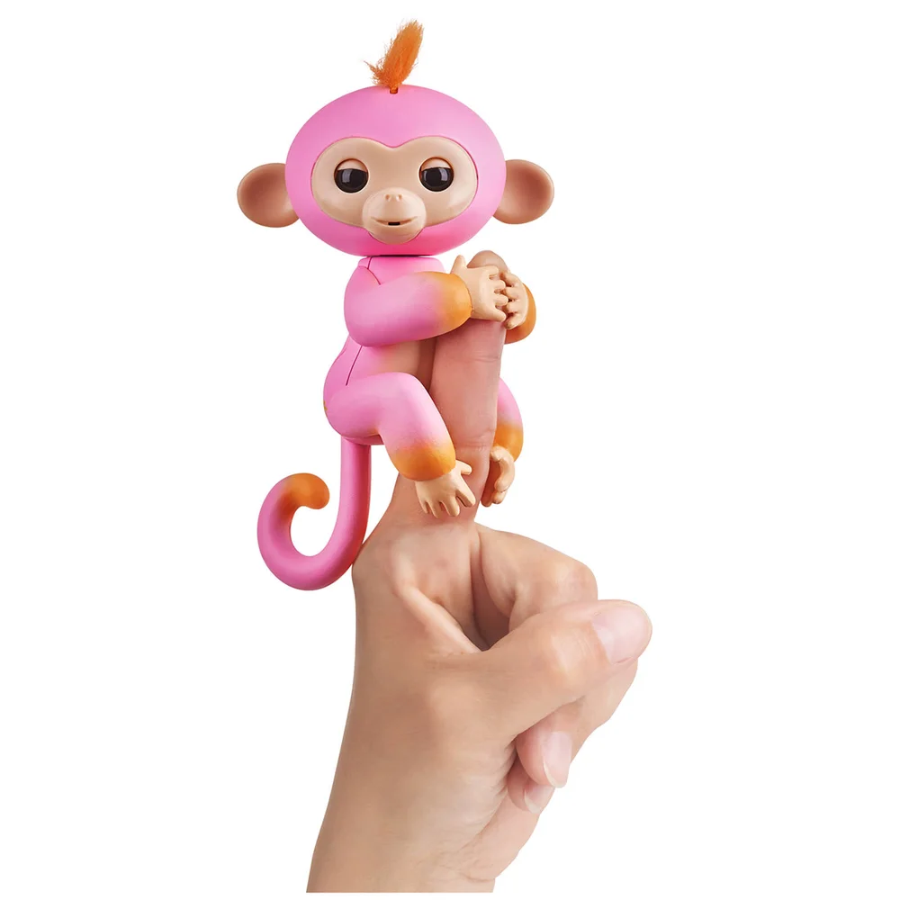 Fingerlings Bébé Ouistiti Interactif - Rose et Orange Image 1