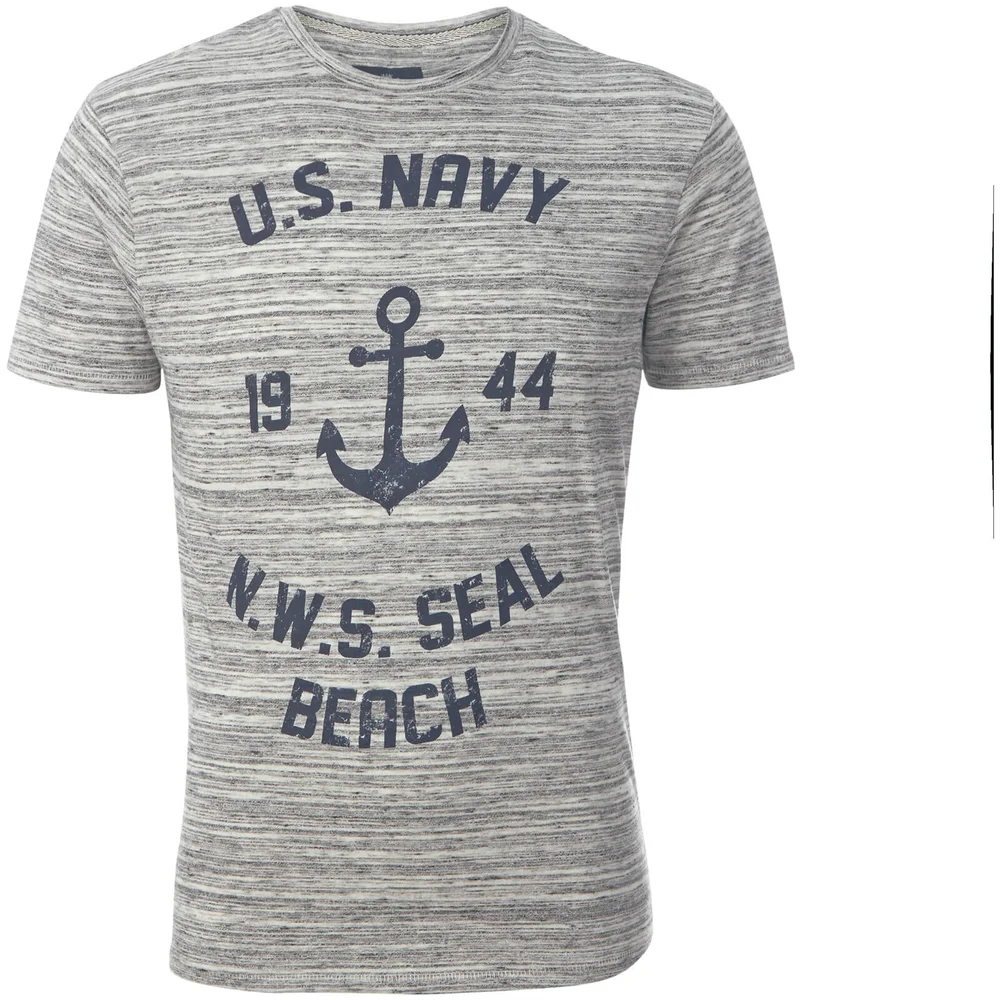 T-Shirt Homme Seal Beach Threadbare - Blanc Cassé - S - Pierre Image 1