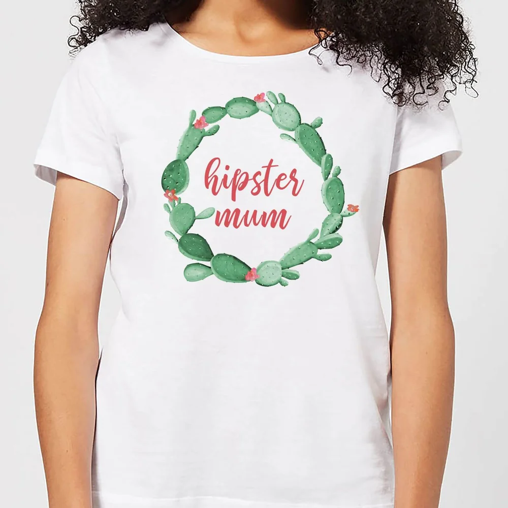 Hipster Mum Women's T-Shirt - White - L - Blanc Image 1