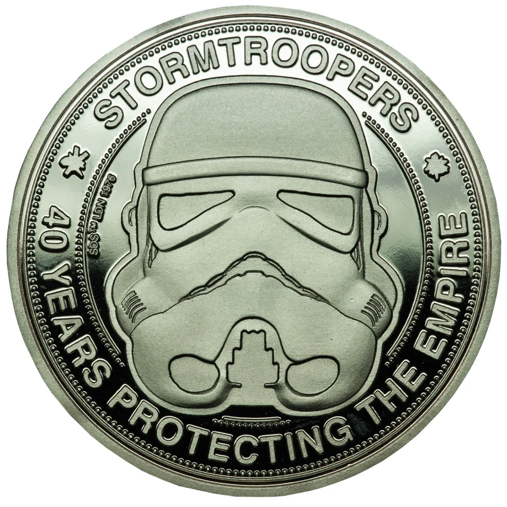 Pièce de Monnaie de Collection Stormtrooper - Édition Limitée Argentée Image 1