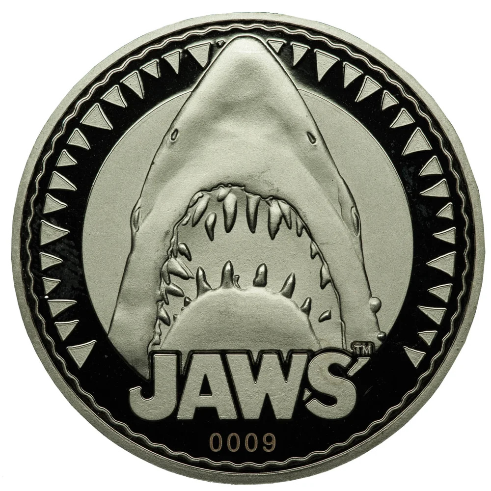Pièce de Monnaie de Collection Les Dents de La Mer - Édition Limitée Argentée Image 1