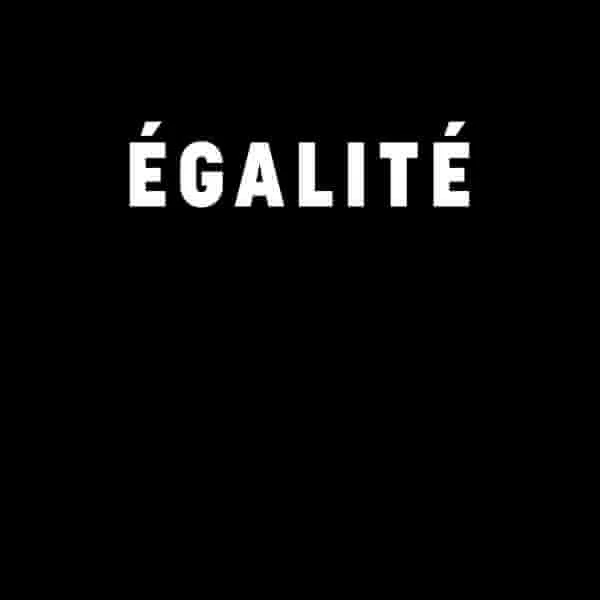 T-Shirt Homme Égalité - Noir