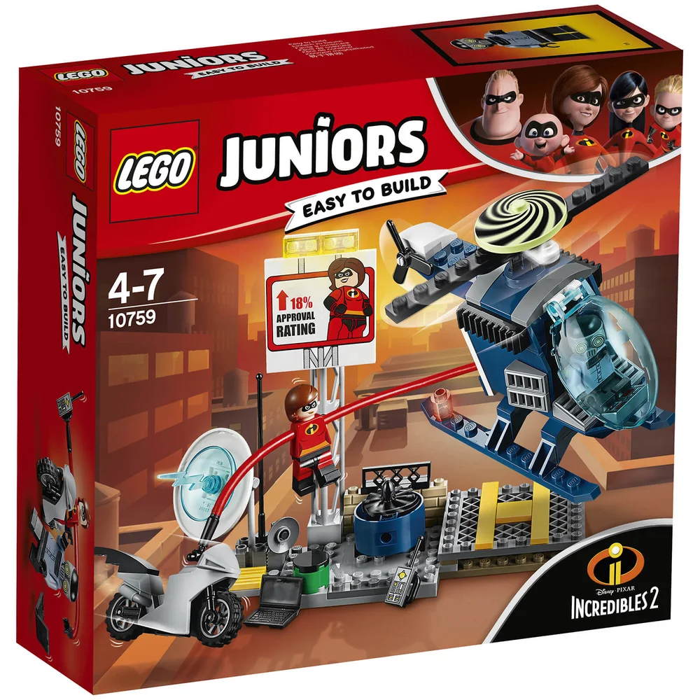 LEGO Juniors Disney Les Indestructibles 2: La poursuite sur les toits d'Elastigirl (10759) Image 1