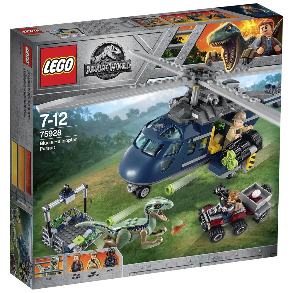 LEGO Jurassic Fallen Kingdom: La poursuite en hélicoptère de Blue (75928) Image 1