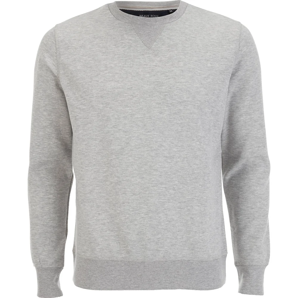 Sweat Homme Jones Brave Soul - Gris Chiné - S - Gris Image 1