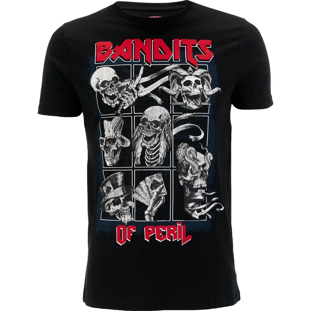 T-Shirt Homme Bandit Crosshatch - Noir - S - Noir Image 1