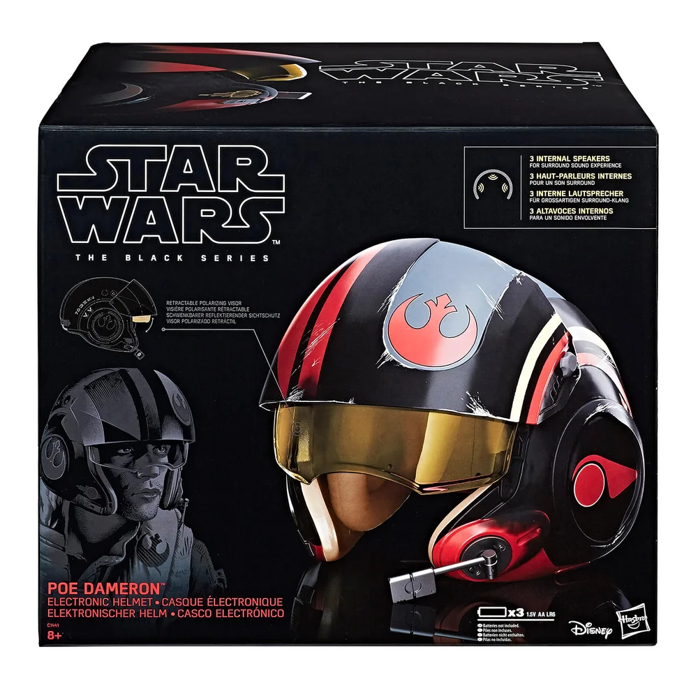 Réplique Casque Electronique de Poe Dameron - Hasbro Star Wars The Black Series Image 1