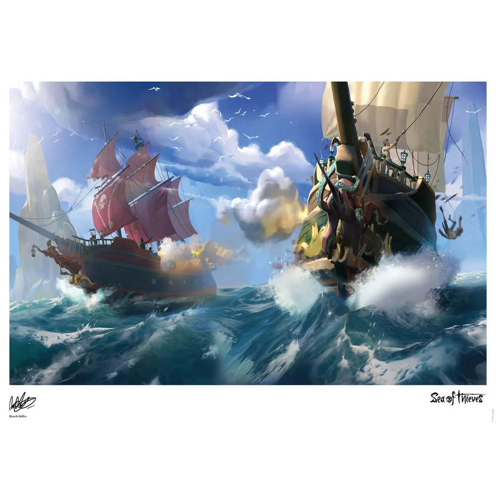 Sea Of Thieves - Broadsides at noon Impression artistique Édition limitée 41,91 x 29,72 cm Image 1