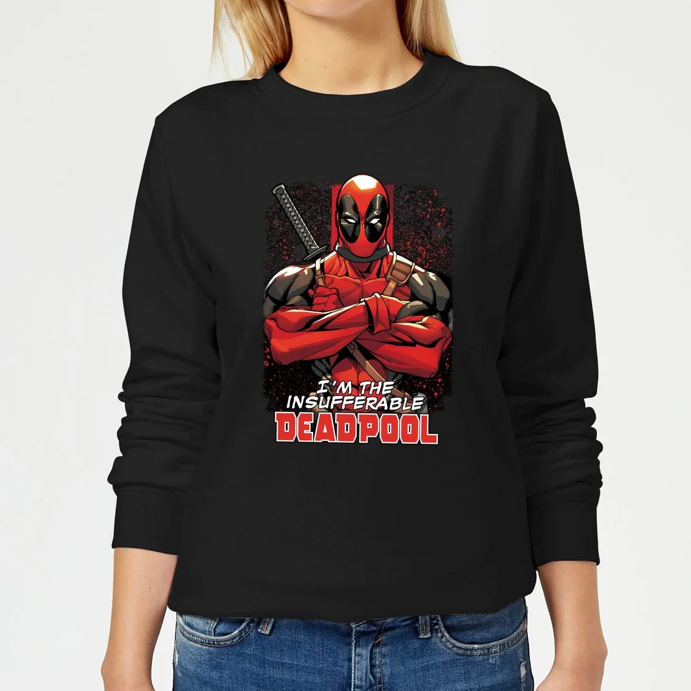 Sweat Femme Deadpool (Marvel) Bras Croisés - Noir - S Image 1