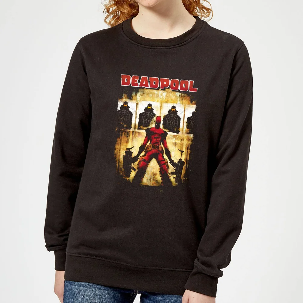 Sweat Femme Deadpool (Marvel) Cible - Noir - S Image 1