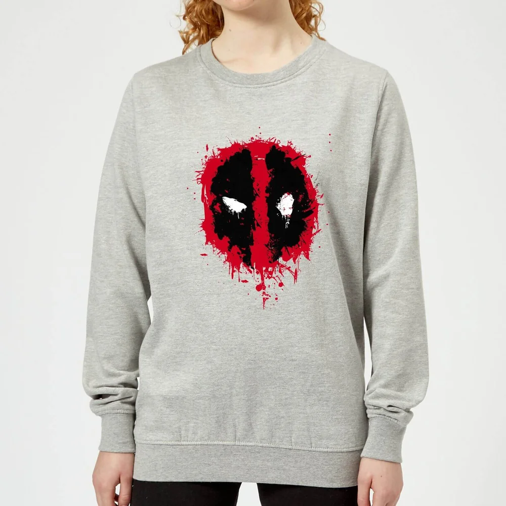 Sweat Femme Deadpool (Marvel) Splat Face - Gris - 3XL - Gris Image 1